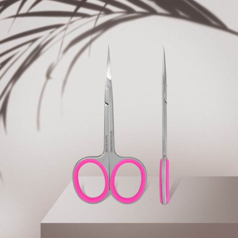 Professional cuticle scissors with hook Staleks Pro Smart 41 Type 3