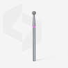 Diamond nail drill bit, “ball”, red, head diameter 4 mm