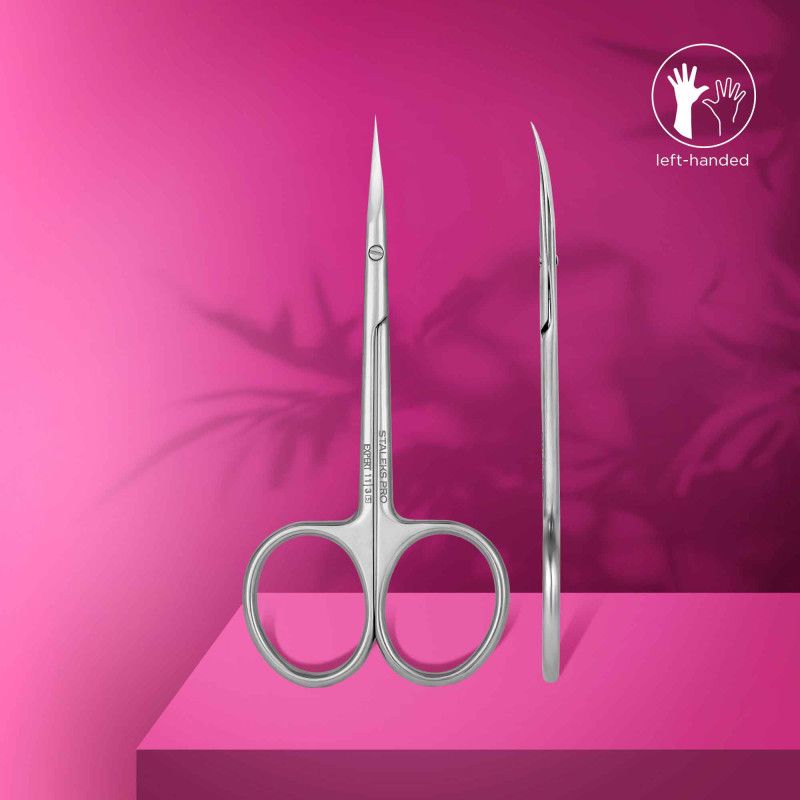Professional cuticle scissors for left-handed users - 23 mm - Staleks Pro Expert 11 - Type 3