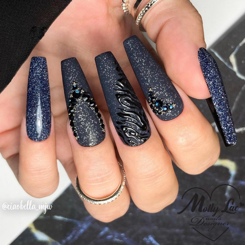 MollyLac Flashing Lights Metal Rain 8 ml Nr 618