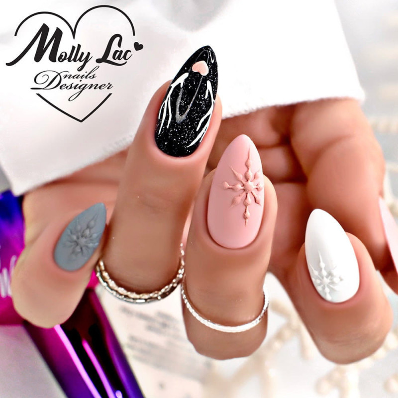 MollyLac Flashing Lights Metal Rain 8 ml Nr 618