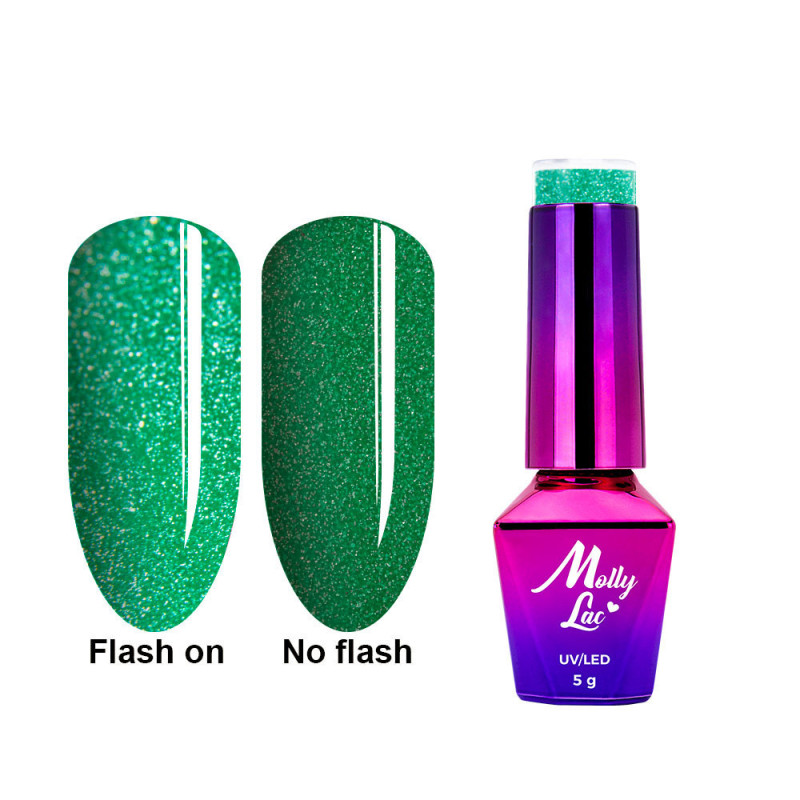 MollyLac Flashing Lights Metal Rain 5 ml Nr 646