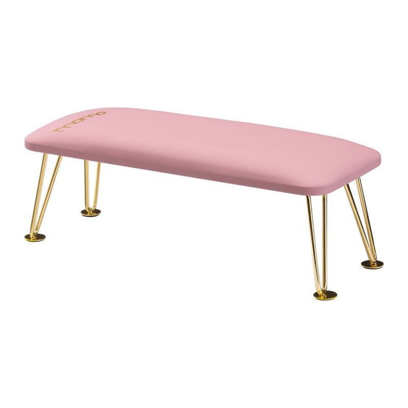 Ständer für Maniküre rosa mit goldenen Beinen 6M