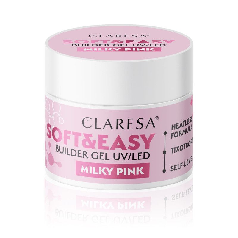 Builder gel Claresa SOFT&EASY - milky pink