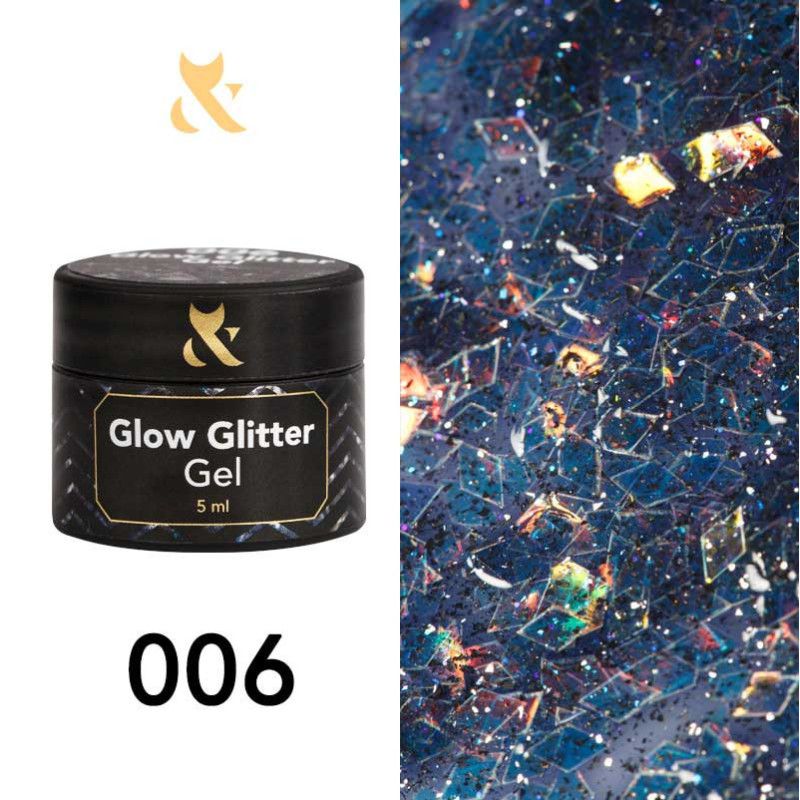 Glow Glitter Gel F.O.X 006 - 5 ml