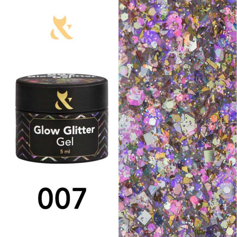 Glow Glitter Gel F.O.X 007 - 5 ml