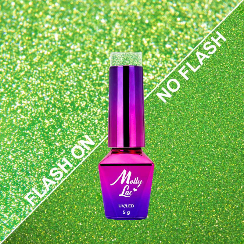 MollyLac Flashing Lights Neon Evergreen Nr 647, 5 ml