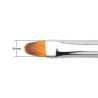 Kисть MollyLac Pro Gel Rainbow 7mm Nr 3