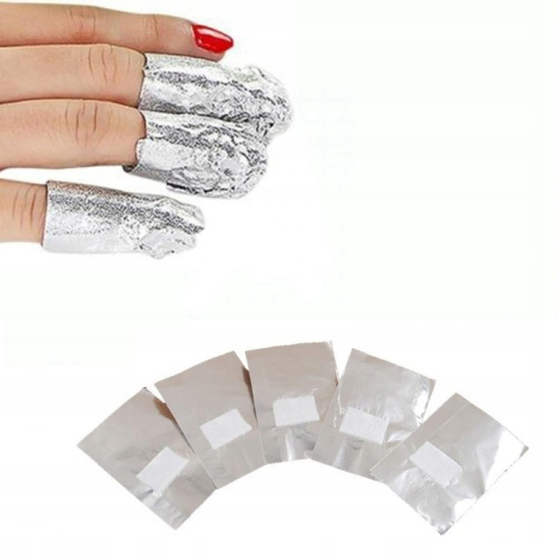 Foil for removing gel polish, 100 pcs