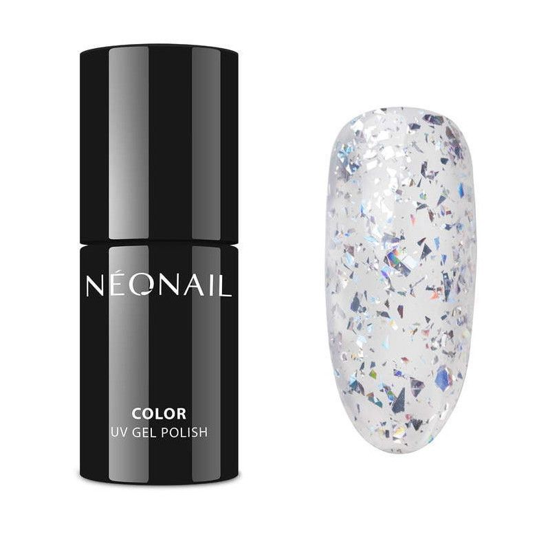 Gel Polish Color NeoNail Silver Confetti - 7.2 ml