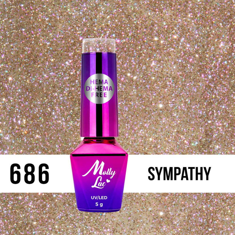 MollyLac Shocking Shine Sympathy Hema/di-Hema vapaa 5g Nr 686