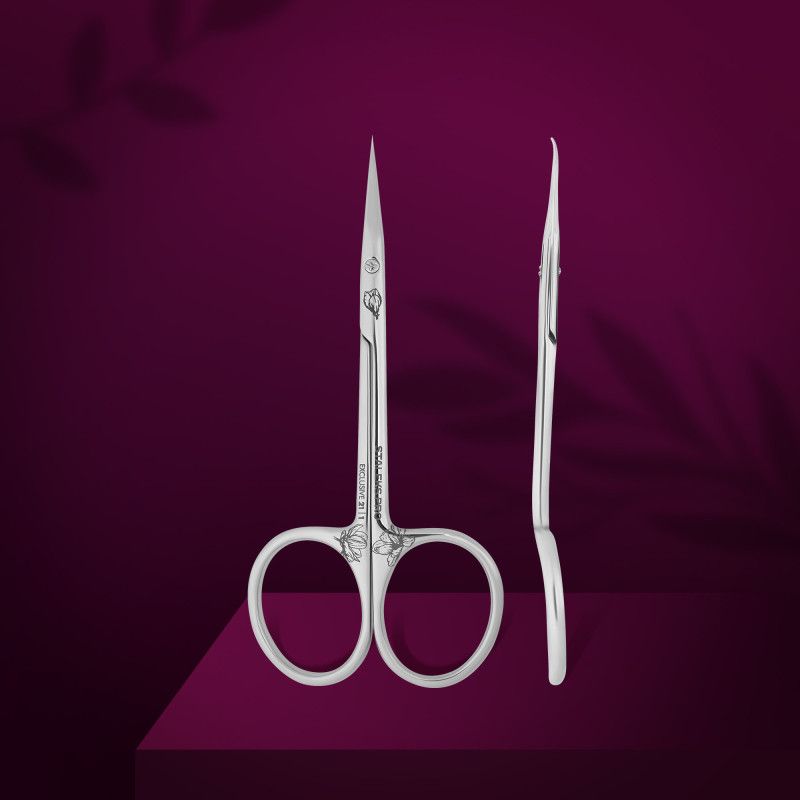 Professional cuticle scissors Staleks Pro Exclusive 21 Type 1 (magnolia)  SX-21/1m