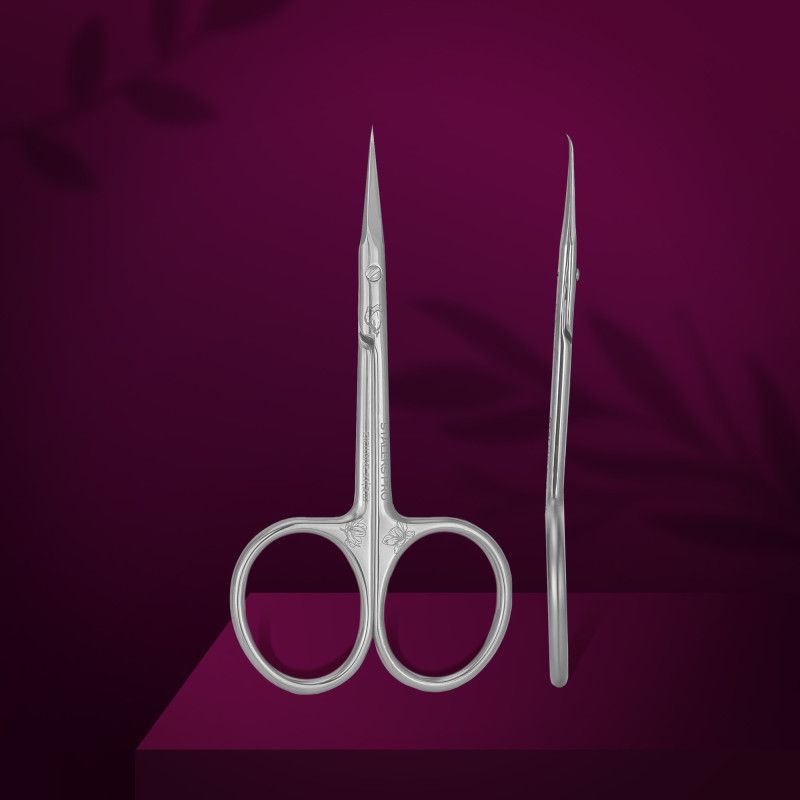 Professional cuticle scissors Staleks Pro Exclusive 21 Type 2 (magnolia) SX-21/2m