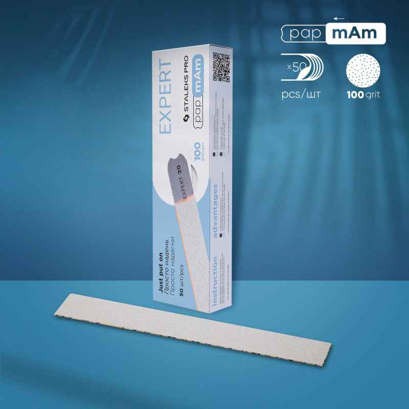Kynsiviila - papmAm - Staleks Pro Expert 22, 100 grit (50 kpl)