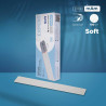 White disposable papmAm files for straight nail file (soft base) Staleks Pro Expert 20, 100 grit (25 pcs)