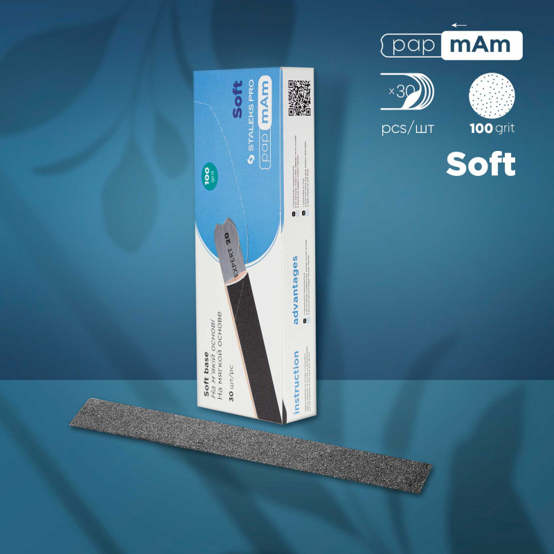 Kynsiviila - PaPmAm (pehmeä) Staleks Pro Expert 20, 100 grit (30 kpl)