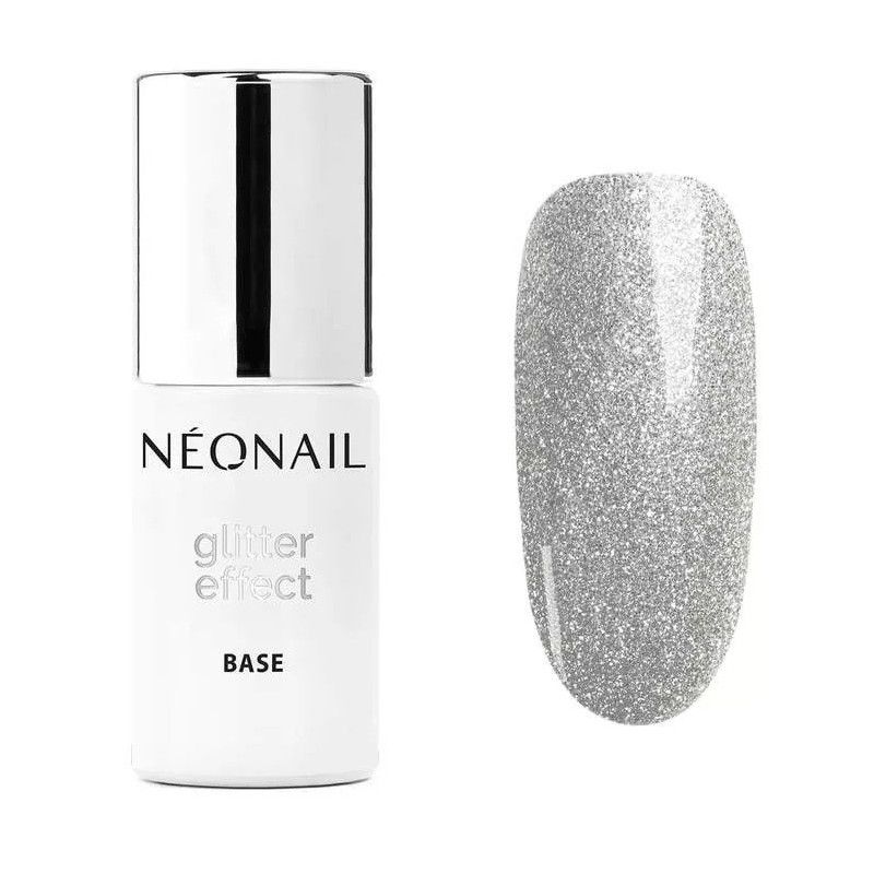База Glitter Effect Base Silver Shine NeoNail - 7,2 мл