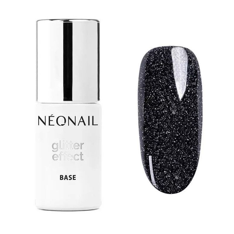 Glitter Effect Base Black Shine NeoNail - 7,2 ml