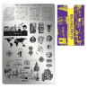 Stamping plate Moyra Globetrotter - 01