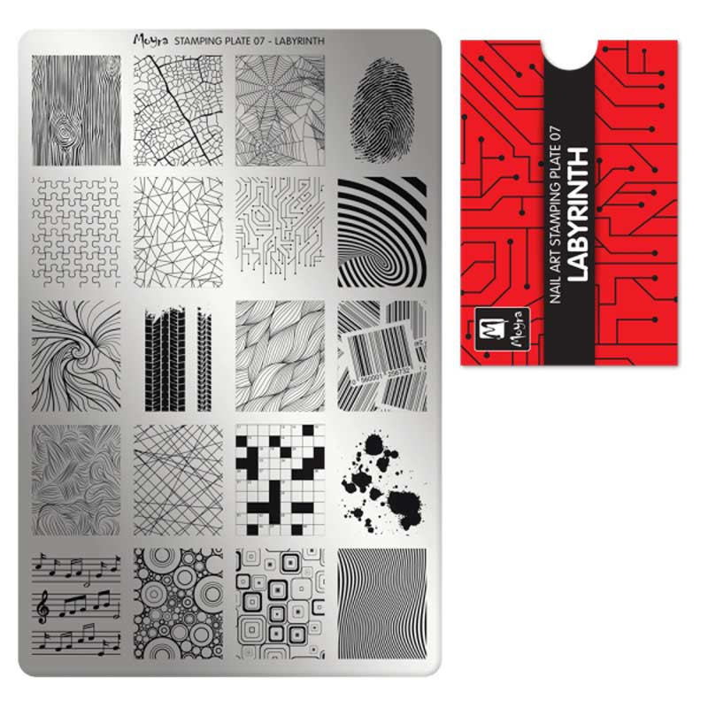 Stamping plate Moyra - Labyrinth - 07