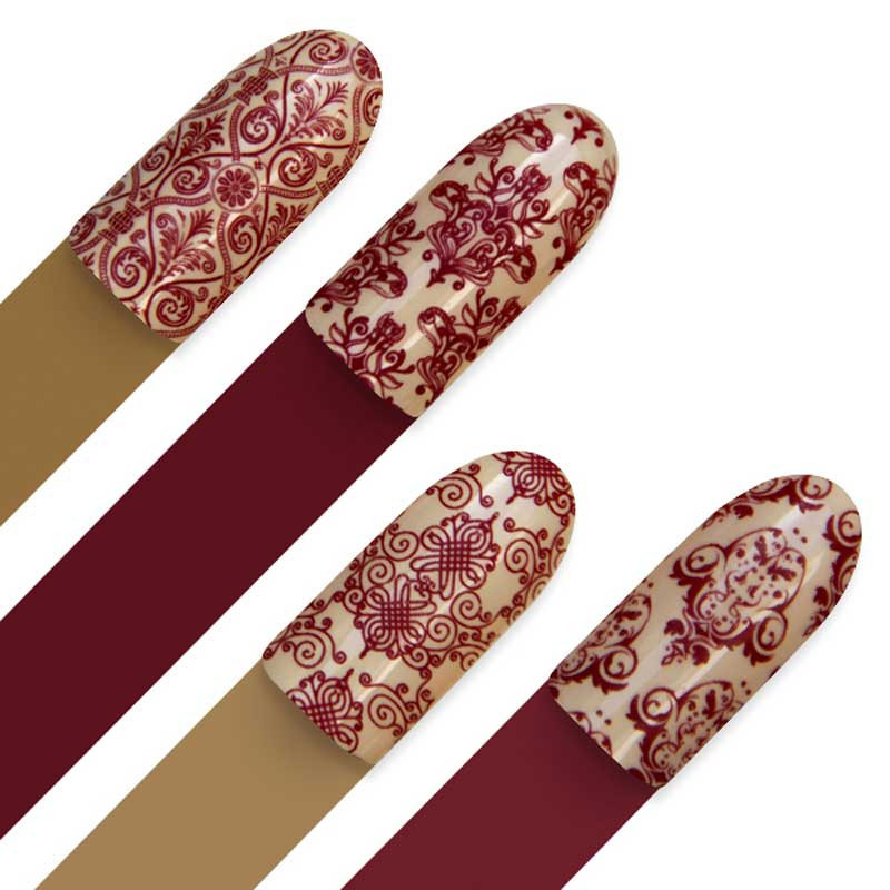 Stamping plate Moyra - Damask drapery - 11