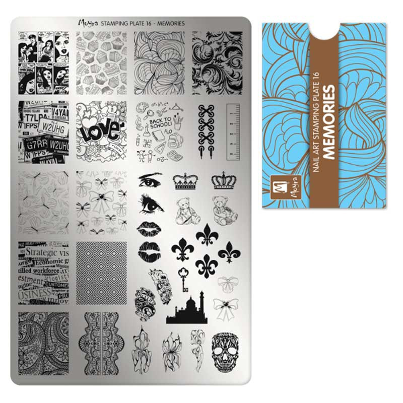 Stamping plate Moyra - Memories - 16