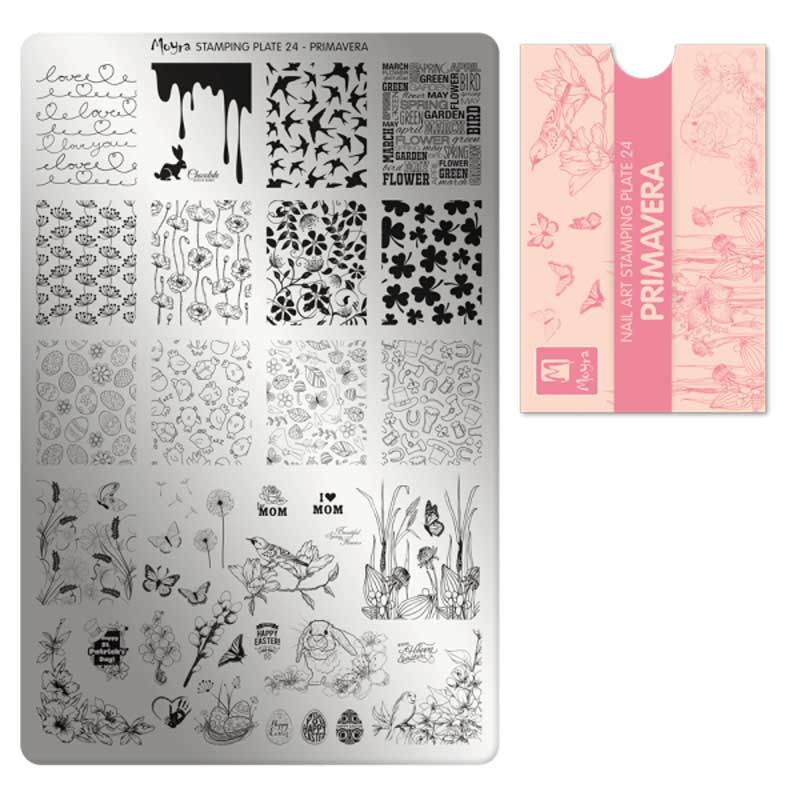Stamping plate Moyra - Primavera - 24