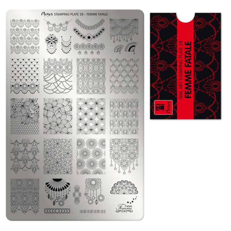 Stamping plate Moyra - Femme Fatale - 28