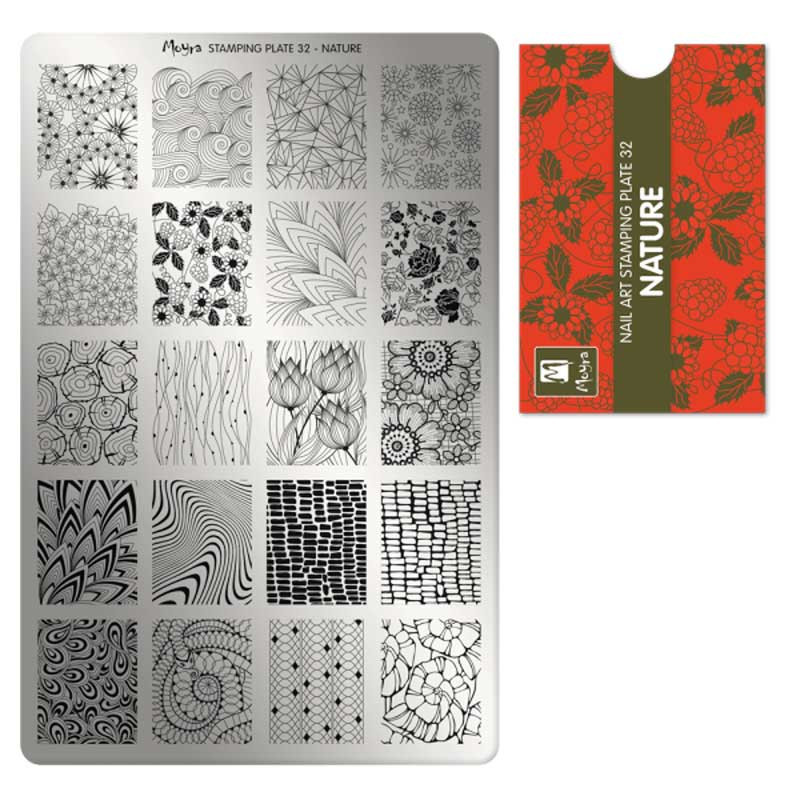 Stamping plate Moyra - Nature - 32