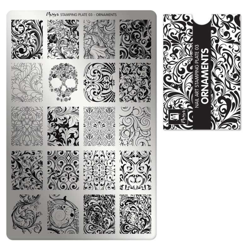 Stamping plate Moyra - Ornaments - 03