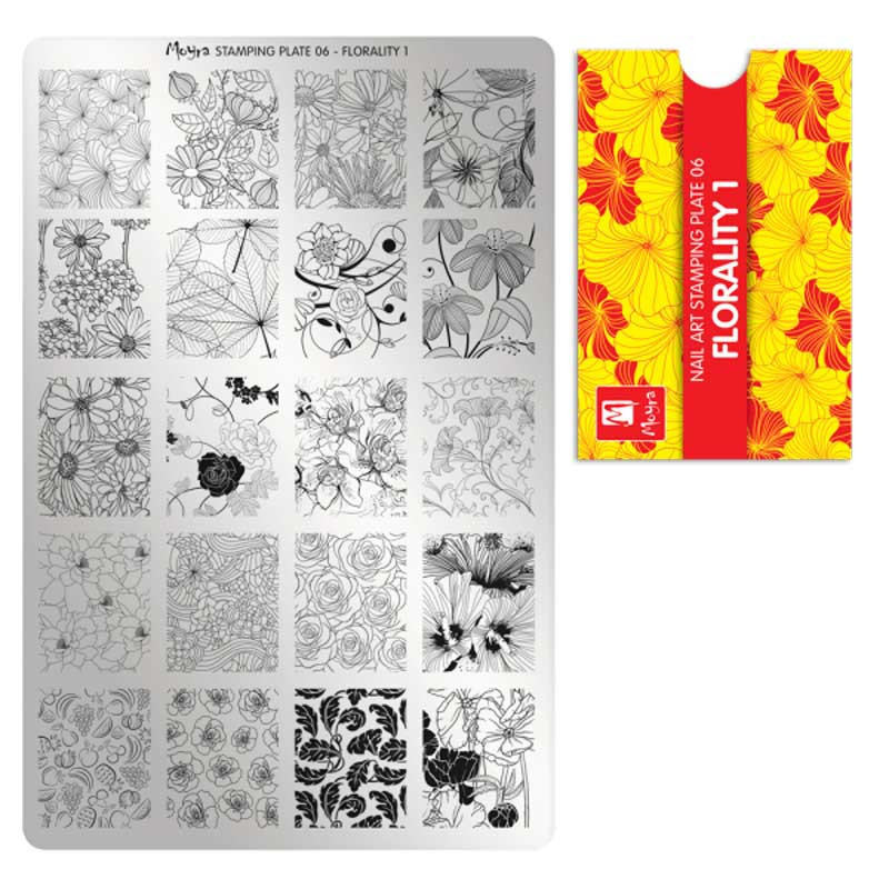 Stamping plate Moyra - Florality 1 - 06