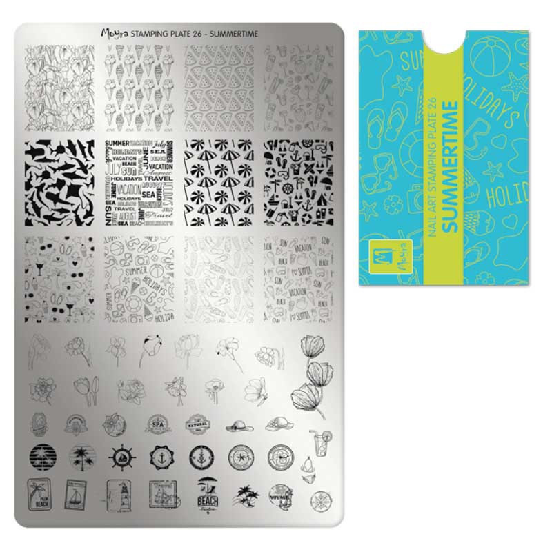 Stamping plate Moyra - Summertime - 26