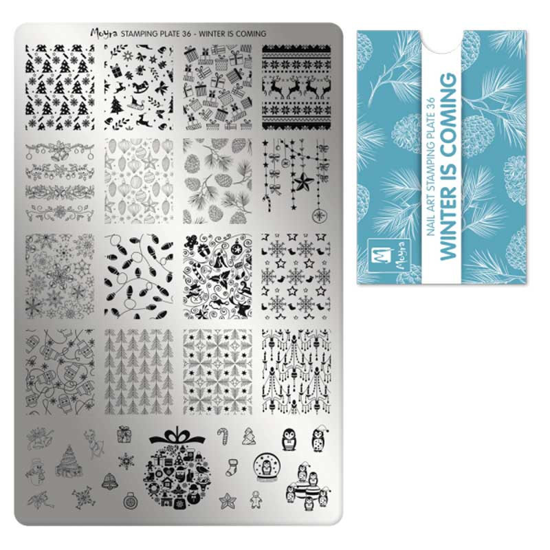 Stamping plate Moyra - Winter is coming - 36