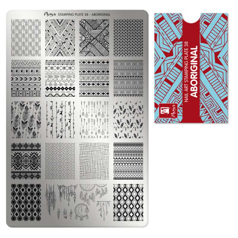 Stamping plate Moyra - Aboriginal - 38