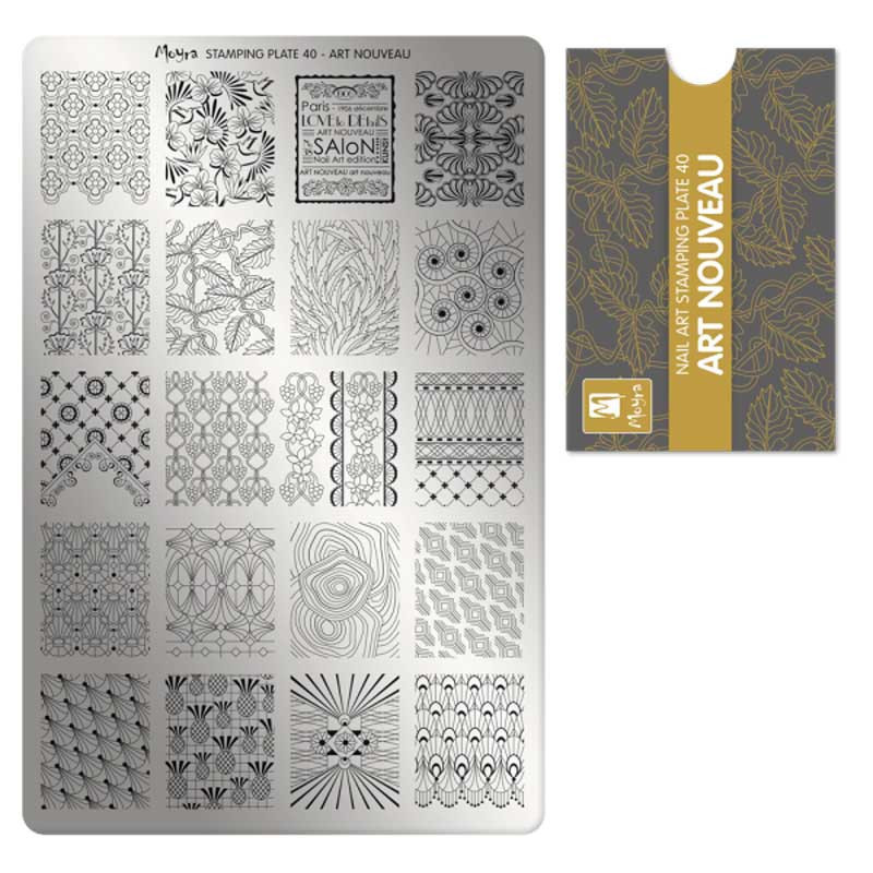 Stamping plate Moyra - Art Nouveau - 40