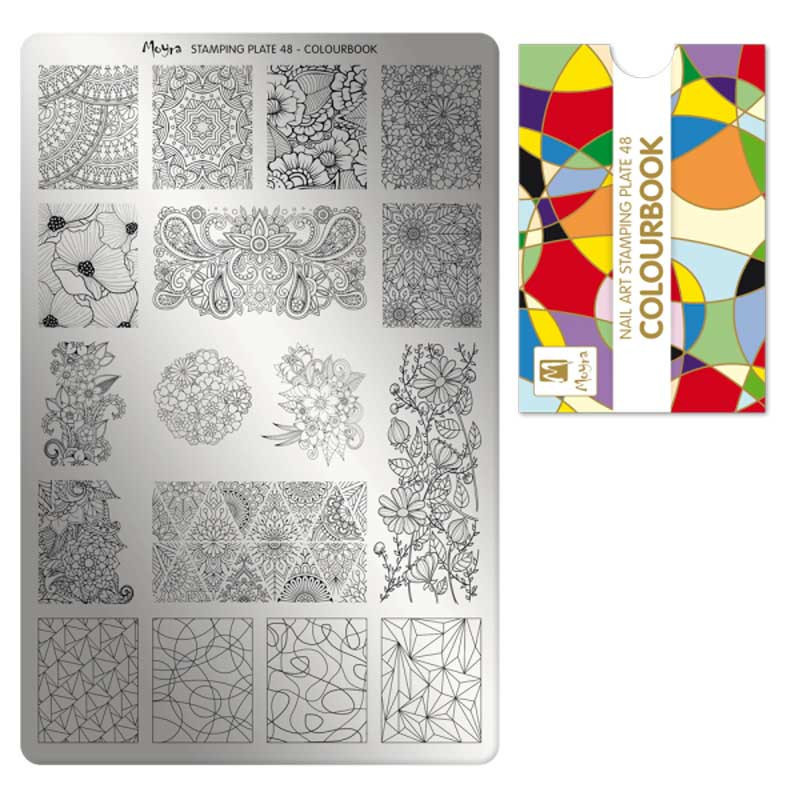Stamping plate Moyra - Colourbook - 48