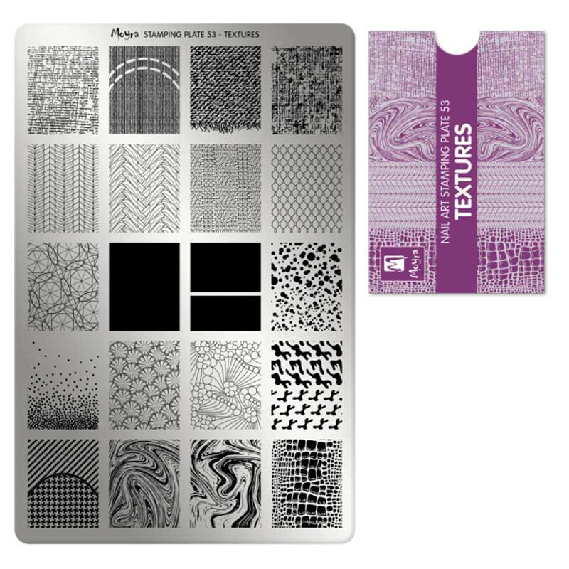 Stamping plate Moyra - Textures - 53
