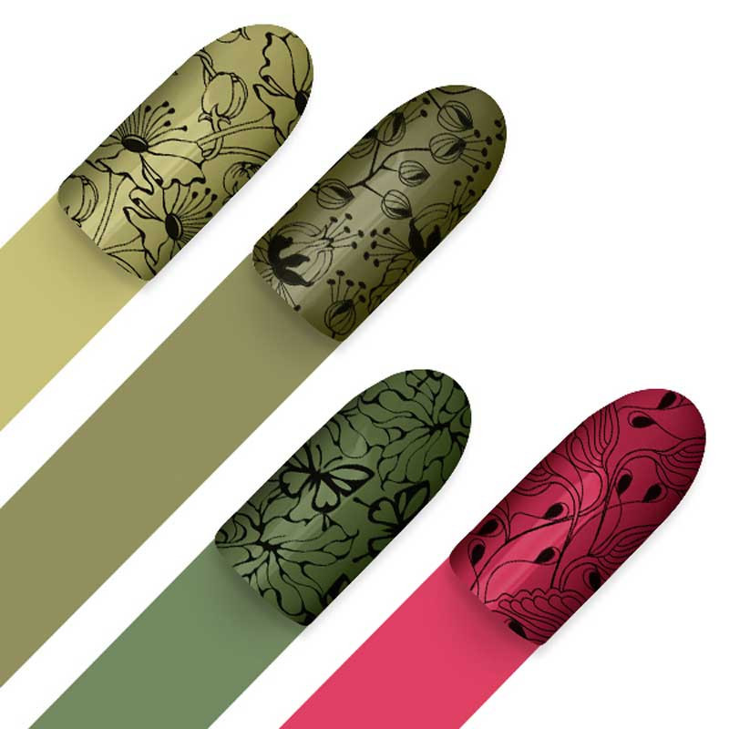 Stamping plate Moyra - Baroque Garden - 63