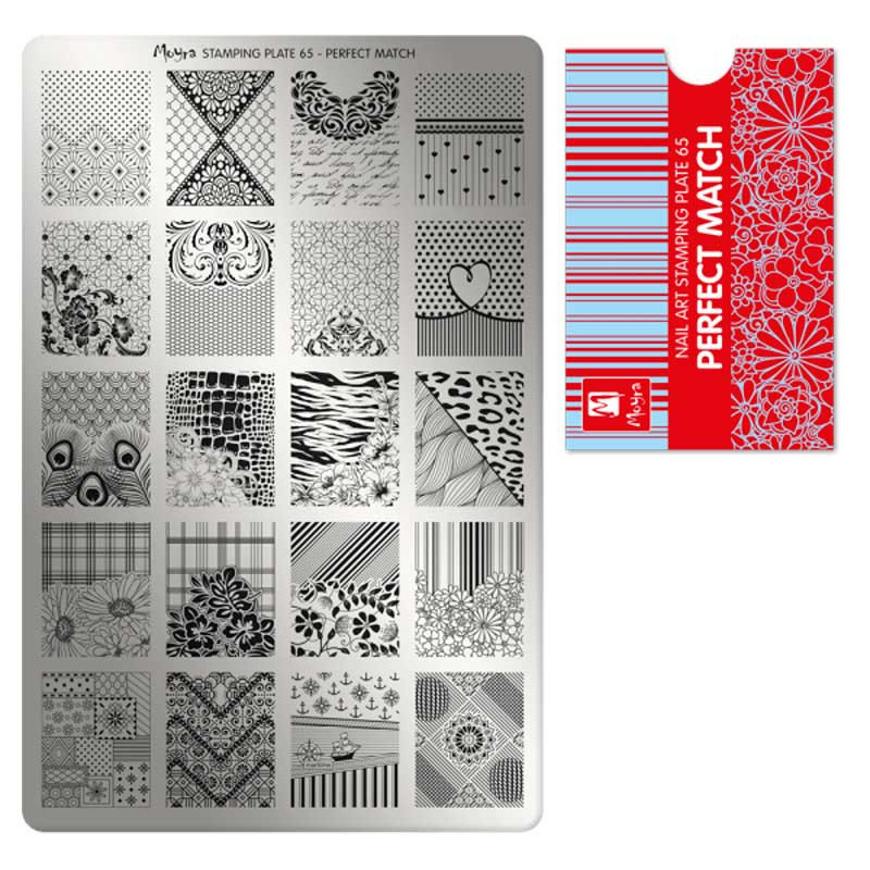 Stamping plate Moyra - Perfect Match - 65