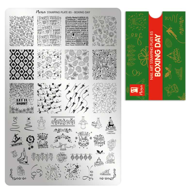 Stamping plate Moyra - Boxing day - 85