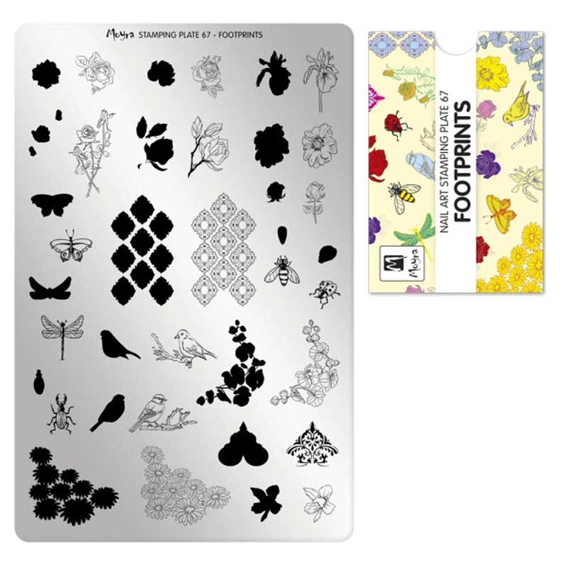 Stamping plate Moyra - Footprints - 67