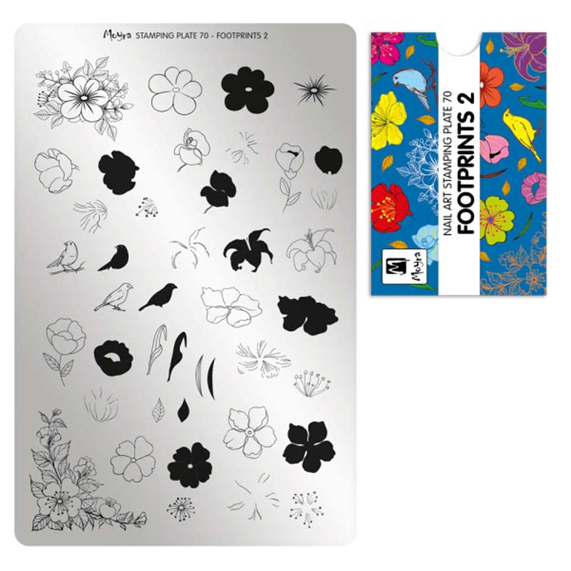 Stamping plate Moyra - Footprints 2 - 70