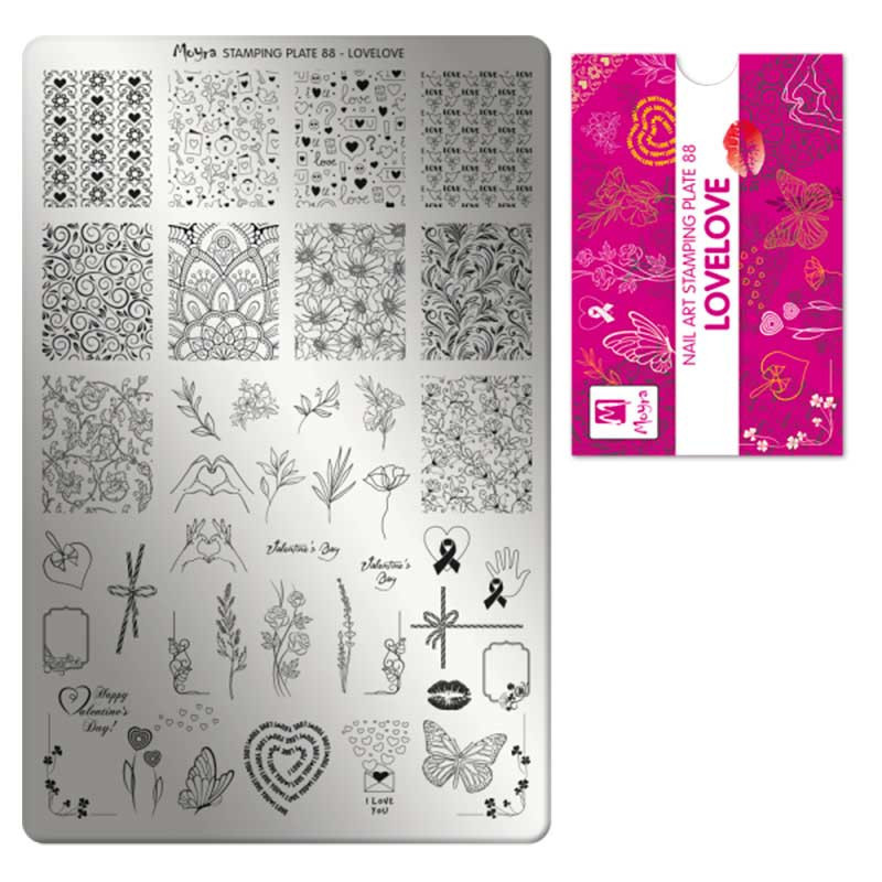 Stamping plate Moyra - Lovelove - 88