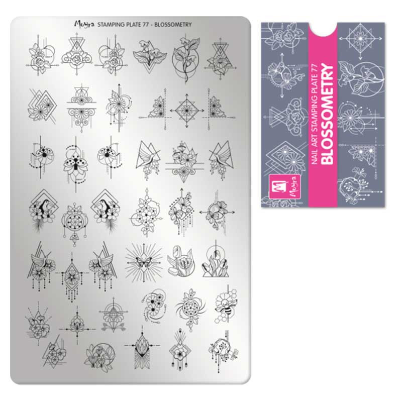 Stamping plate Moyra - Blossometry - 77