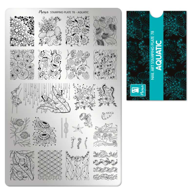Tembeldamise plaat Moyra - Aquatic - 78