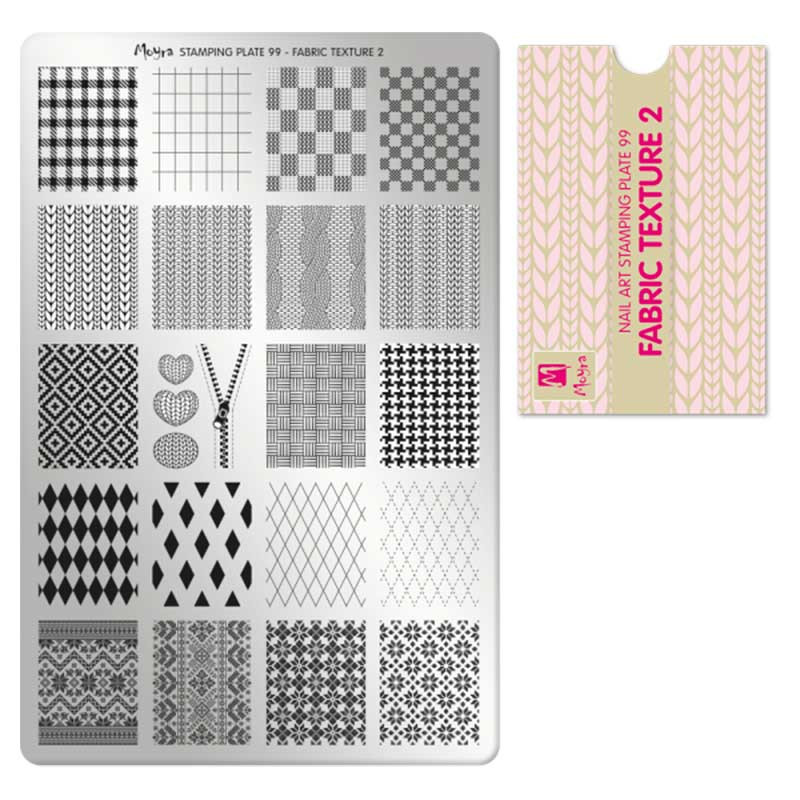 Stamping plate Moyra - Fabric Texture 2 - 99