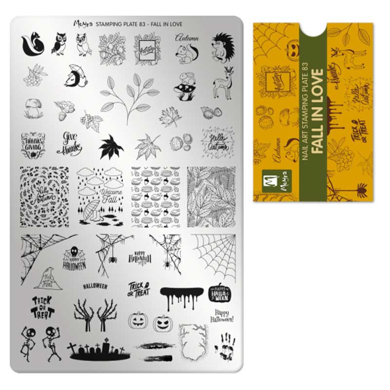 Stamping plate Moyra - Fall in love - 83