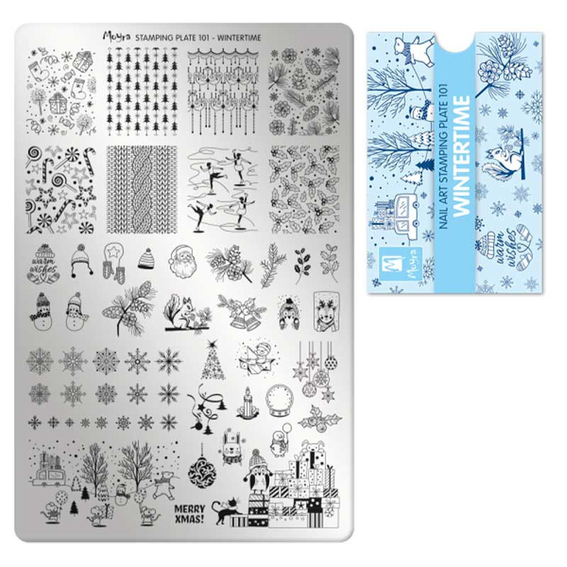 Stamping plate Moyra - Wintertime - 101
