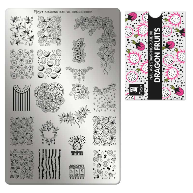 Tembeldamise plaat Moyra - Dragon fruits - 90