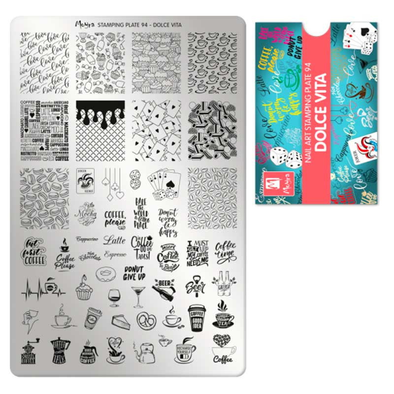 Stamping plate Moyra -  Dolce Vita - 94